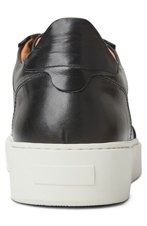 Shop Bruno Magli Dezi Leather Sneaker In Black