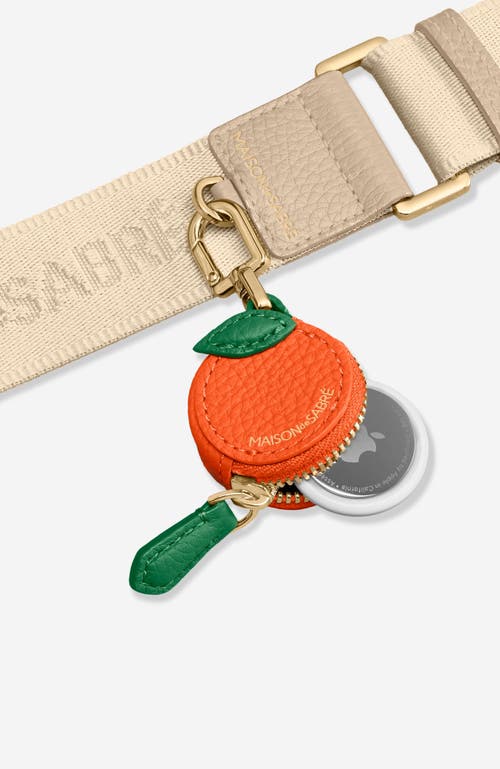 Shop Maison De Sabre Maison De Sabré The Sabremoji Fruit Charm In Orange