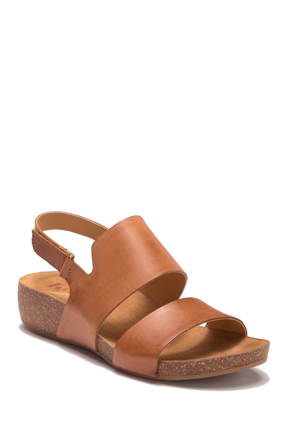 korks yanidel leather wedge sandal