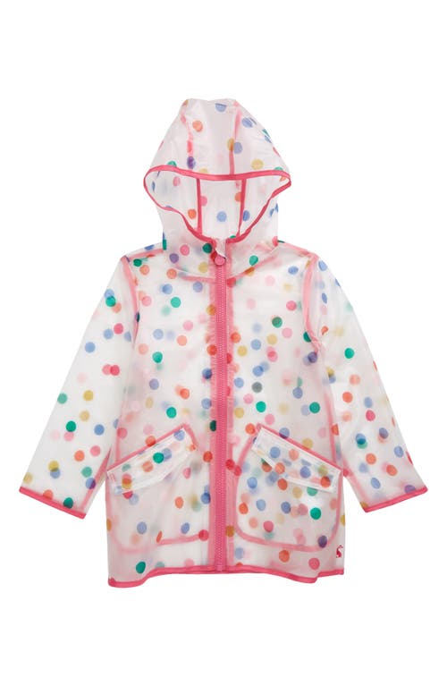Joules Kids' Hooded Rain Jacket in Clear