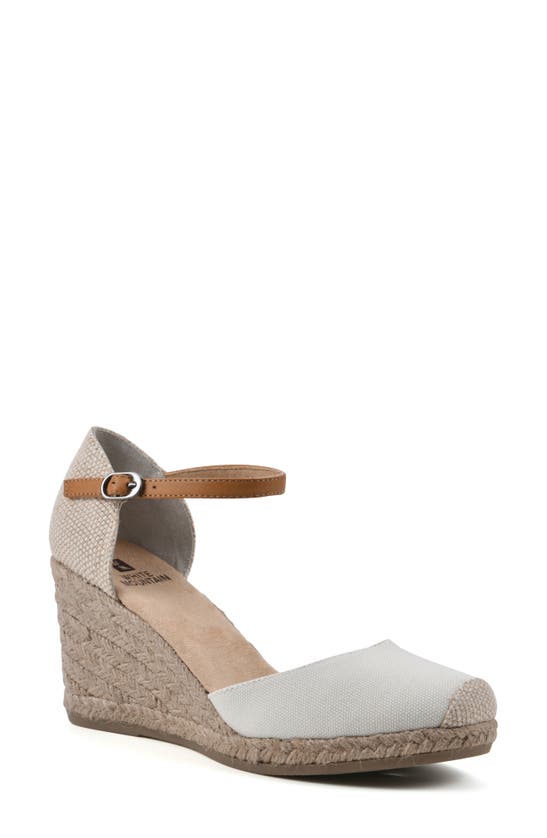 White Mountain Footwear Mamba Espadrille Wedge Sandal In Natural/ Fabric ModeSens