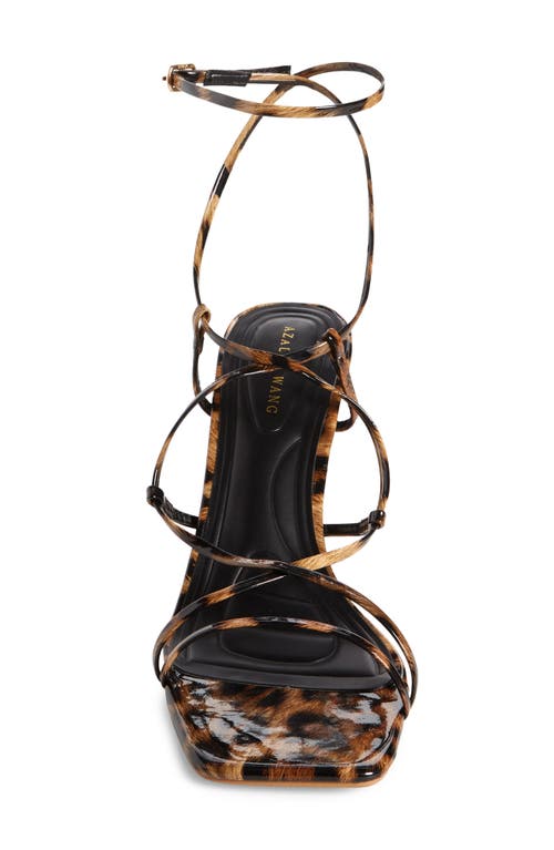 Azalea Wang Kaylin Ankle Strap Sandal In Leopard
