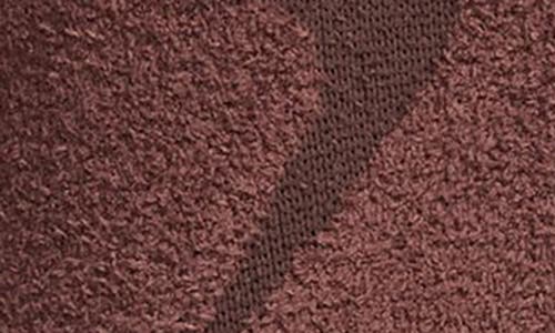 Nike Phoenix Bouclé High Waist Joggers In Red Sepia