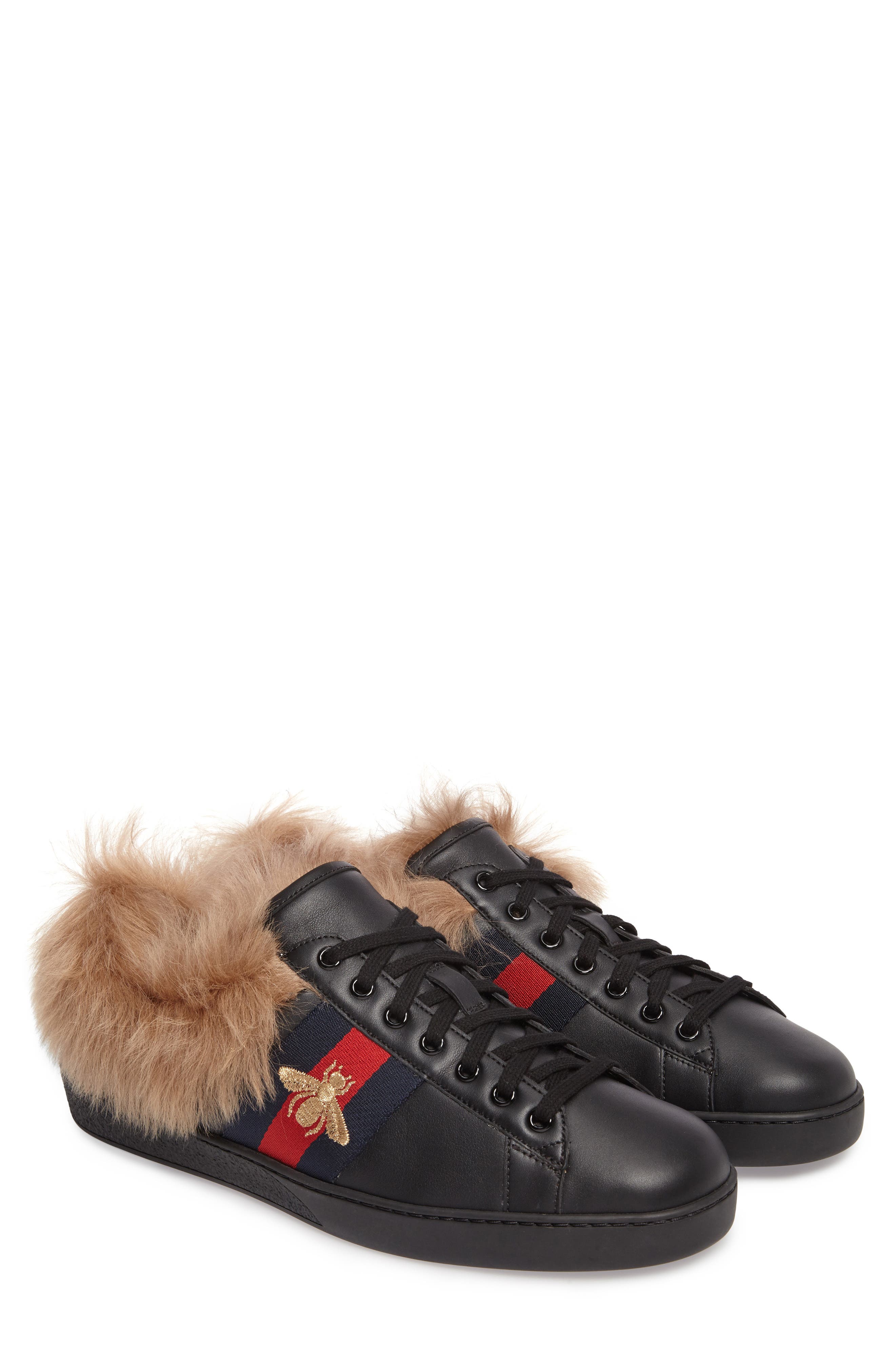 mens gucci shoes with fur