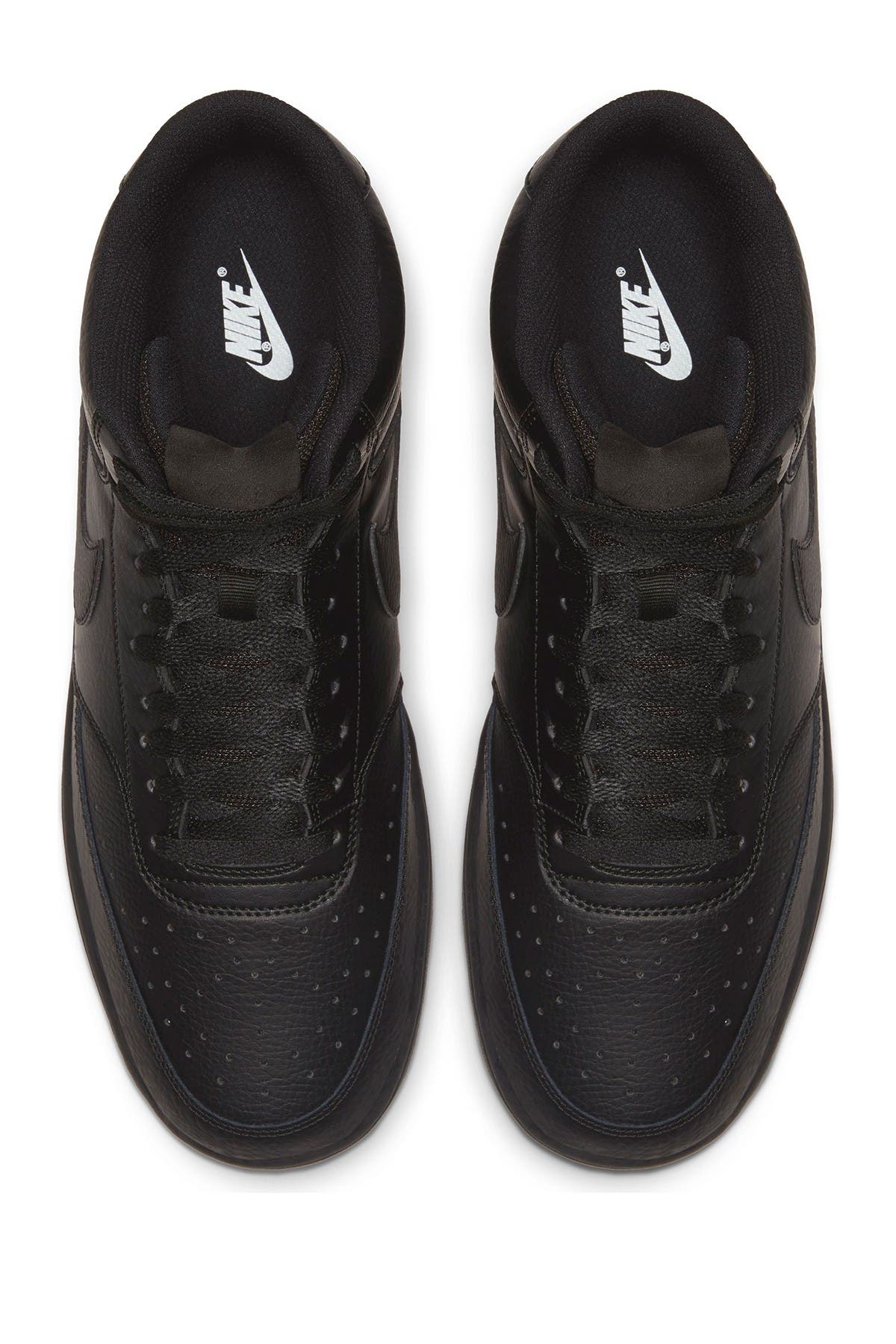Nike Court Royale Mid Sneaker In 002 Black/black