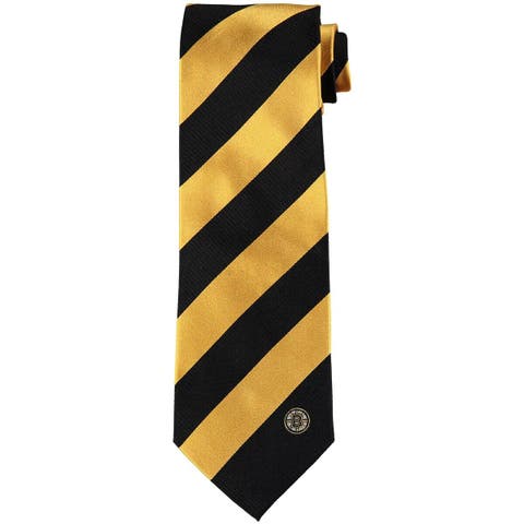 Pittsburgh Steelers Vineyard Vines Gold with Black Stripes Silk Tie