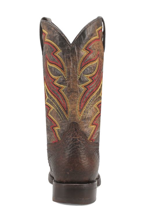 Dingo Young Gun Embroidered Cowboy Boot In Brown