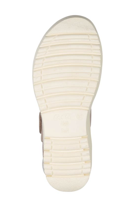 Ara Bridgeport Slingback Platform Wedge Sandal In Sand