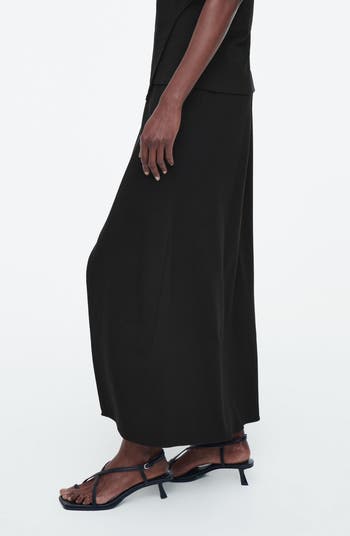 Jersey faux wrap maxi skirt hotsell