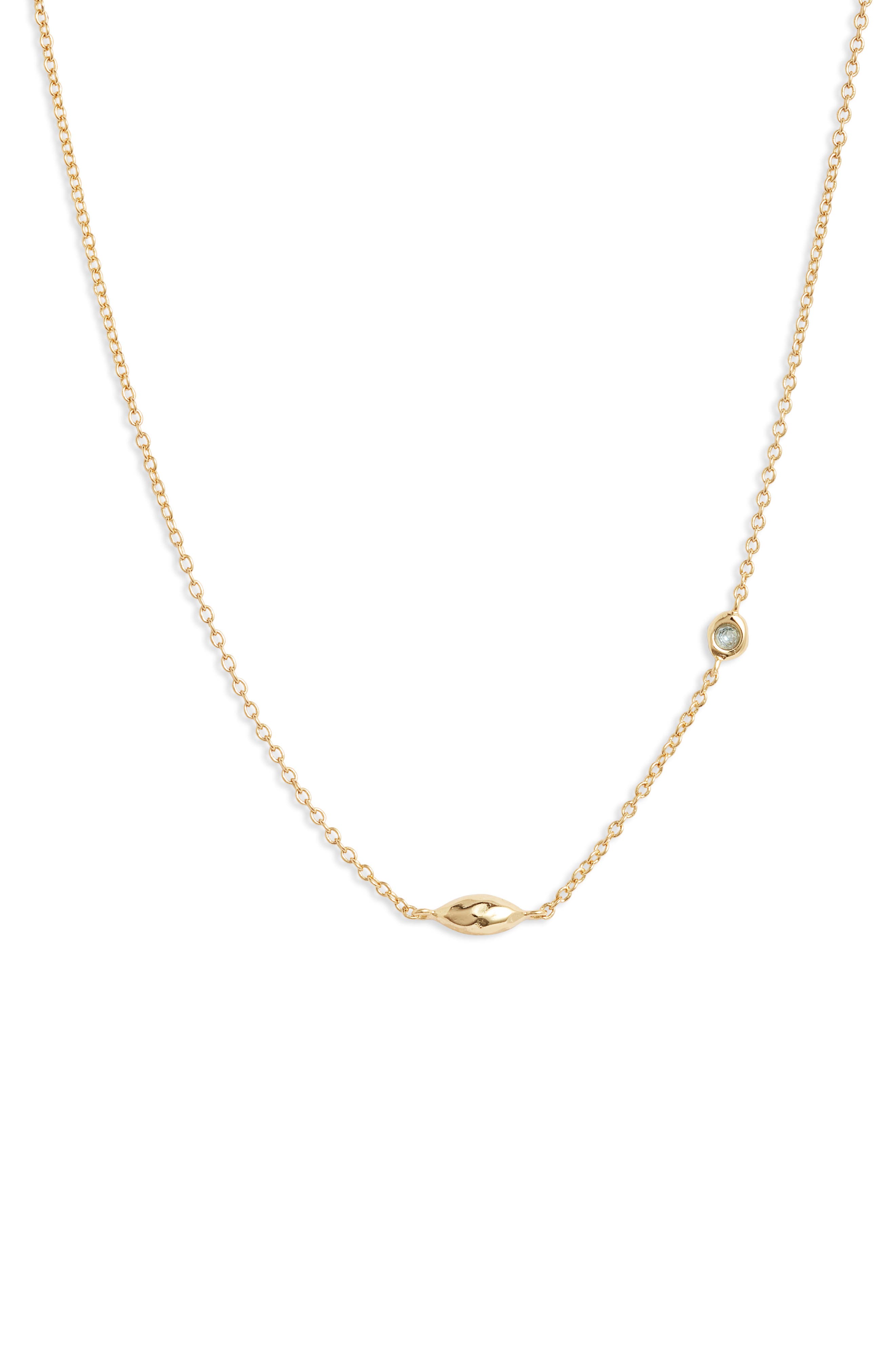 gorjana power birthstone necklace