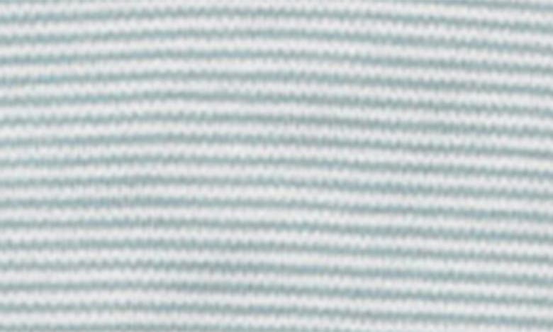 Mori Stripe Fitted One-piece Pajamas In Blue Stripe