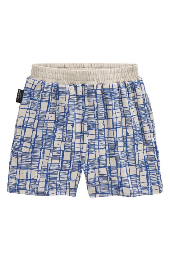 Tiny Tribe Kids' Sketch Print Pull-on Shorts In Grey