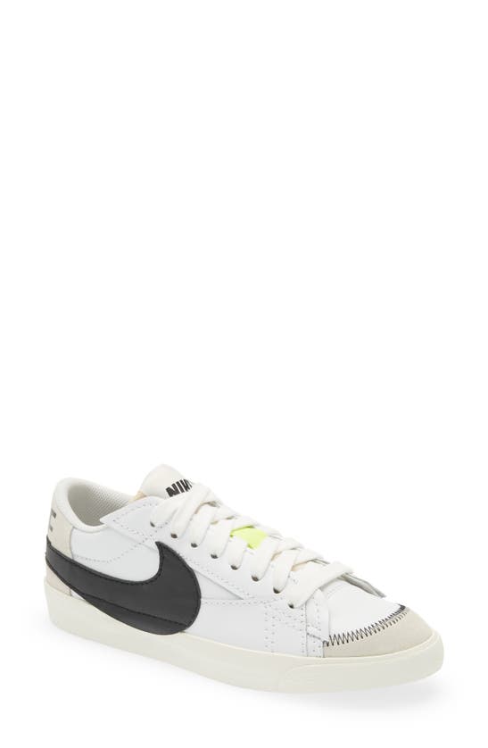Nike Blazer Low 77jumbo Sneakers Dn2158-101 In White/ Black/ White/ Sail