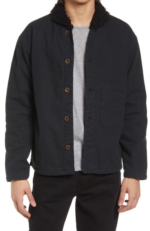 Imperfects Men's Shepherds Organic Cotton Shirt Jacket in Obsidian