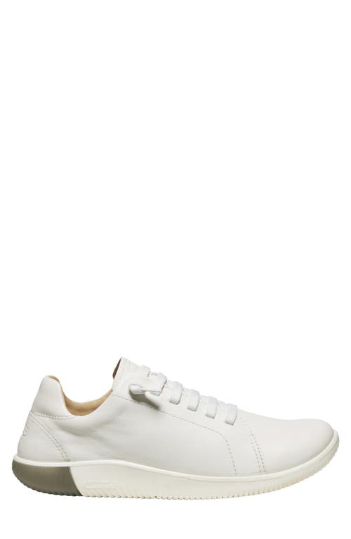 Shop Keen Knx Leather Sneaker In Star White/star White