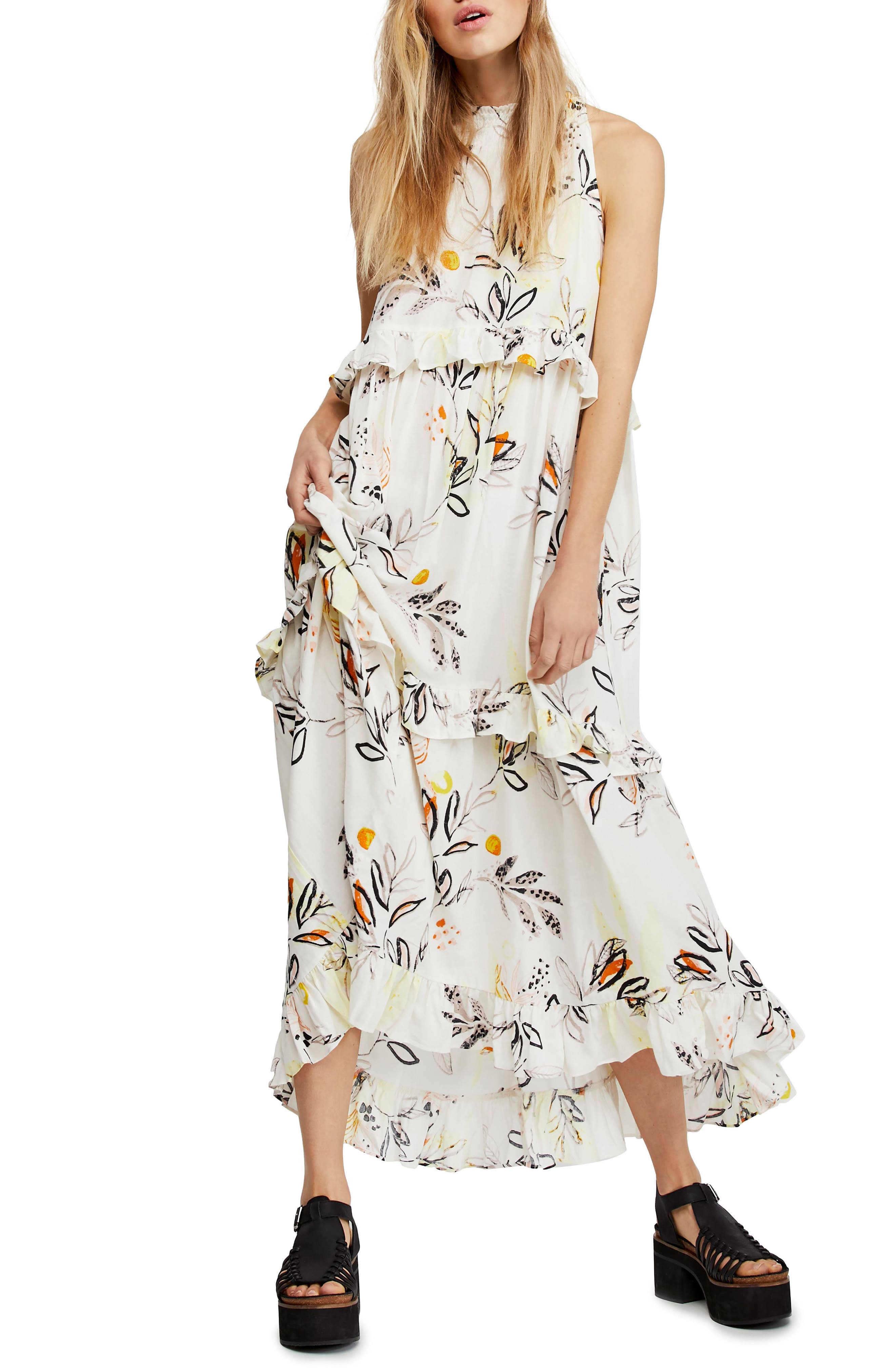 Free People Anita High/low Dress, Ivory