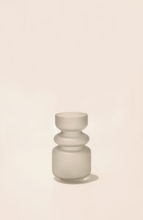 Osmos Studio Elsa Vase In Frosted Grey
