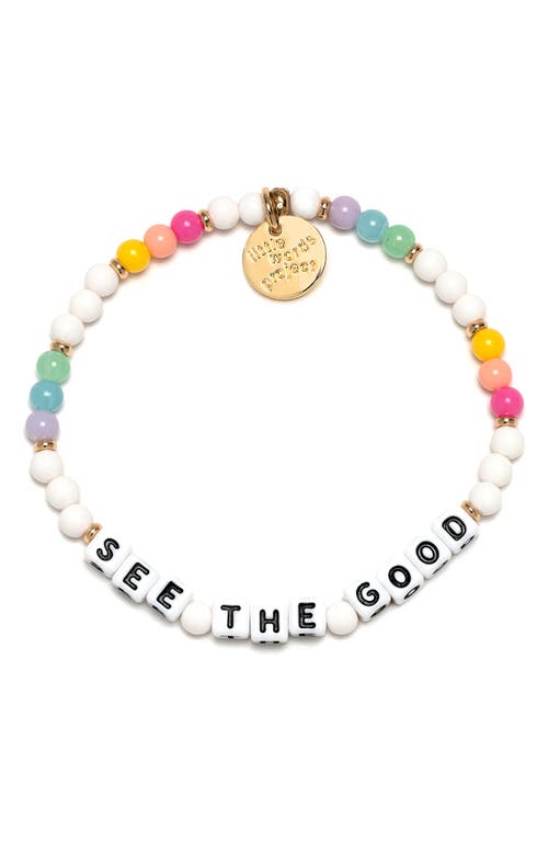 See the Good Stretch Bracelet in White Multi