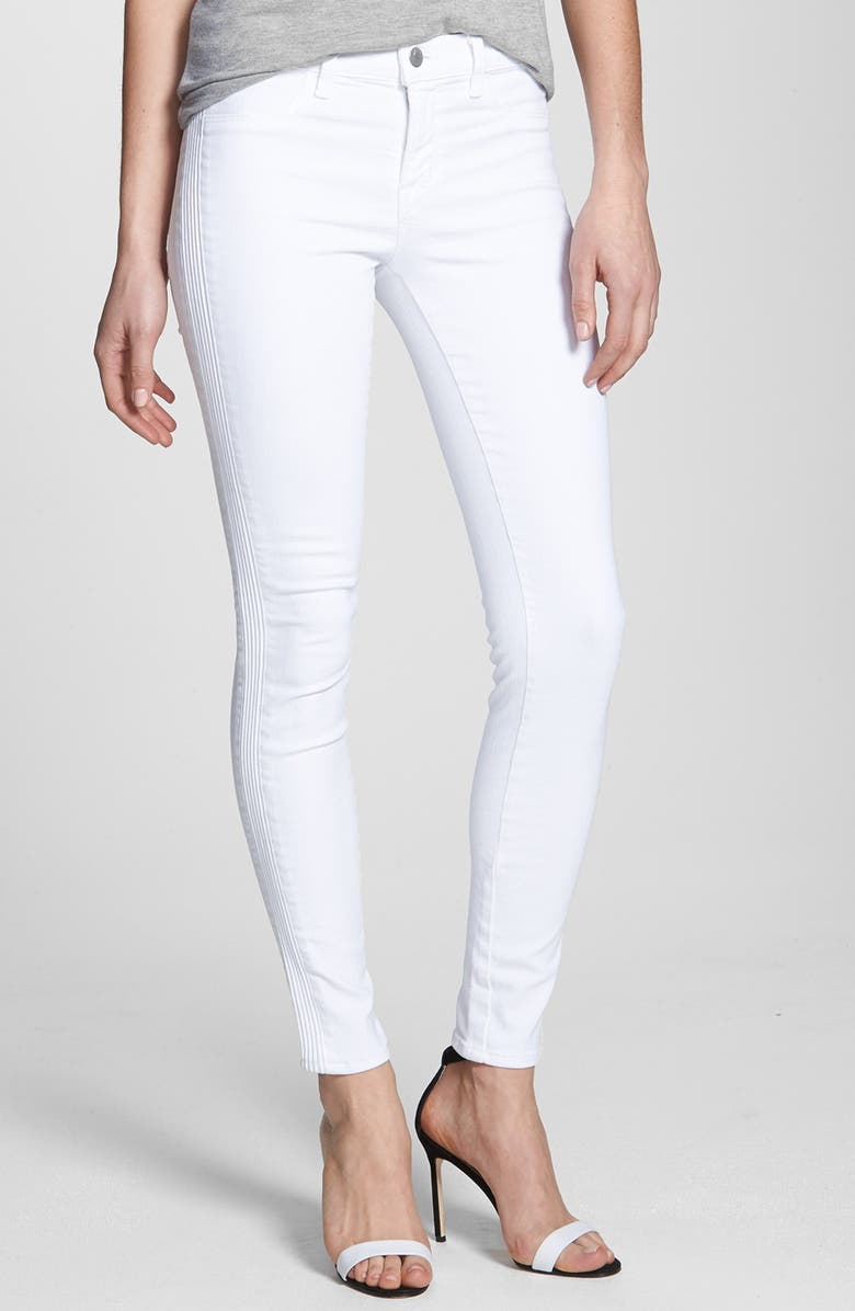 J Brand Mid Rise Skinny Jeans (Blanc) | Nordstrom