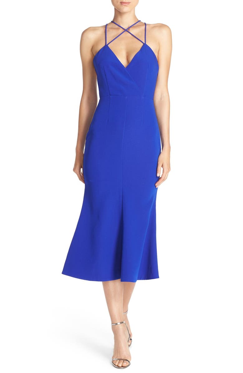 Elliatt 'Azure' Strappy Neck Midi Dress | Nordstrom