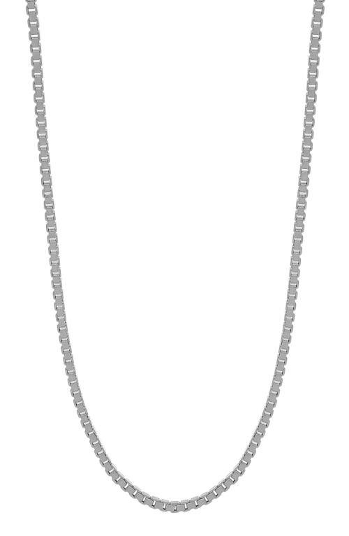 Shop Bony Levy 14k Gold Box Chain Necklace In 14k White Gold