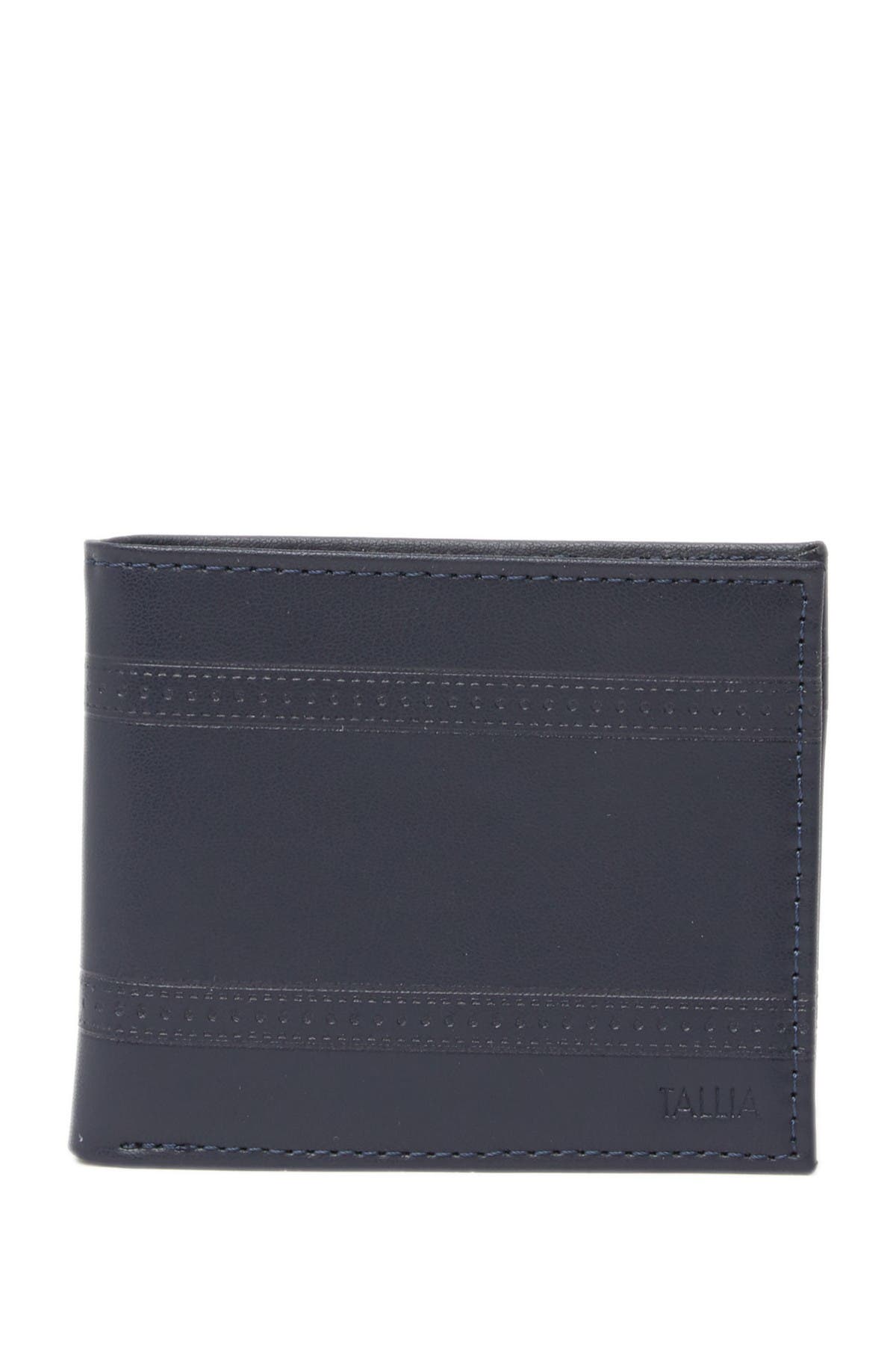 Tallia | Bifold Leather Wallet with Embossed Pattern | Nordstrom Rack