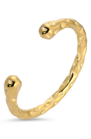 Eye Candy Los Angeles Capri Titanium Cuff Bracelet In Gold