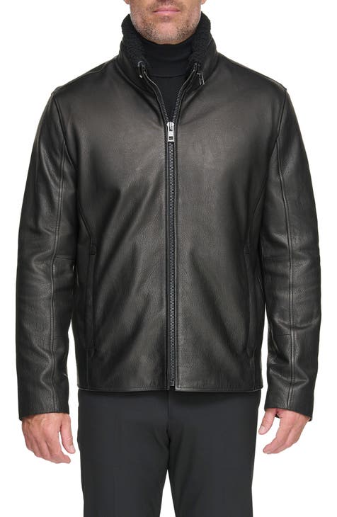 Decrum Leather Jackets For Men - Black And Brown 3/4 Length Real Lambskin  Leather Car Coats For Mens : : Clothing, Shoes & Accessories