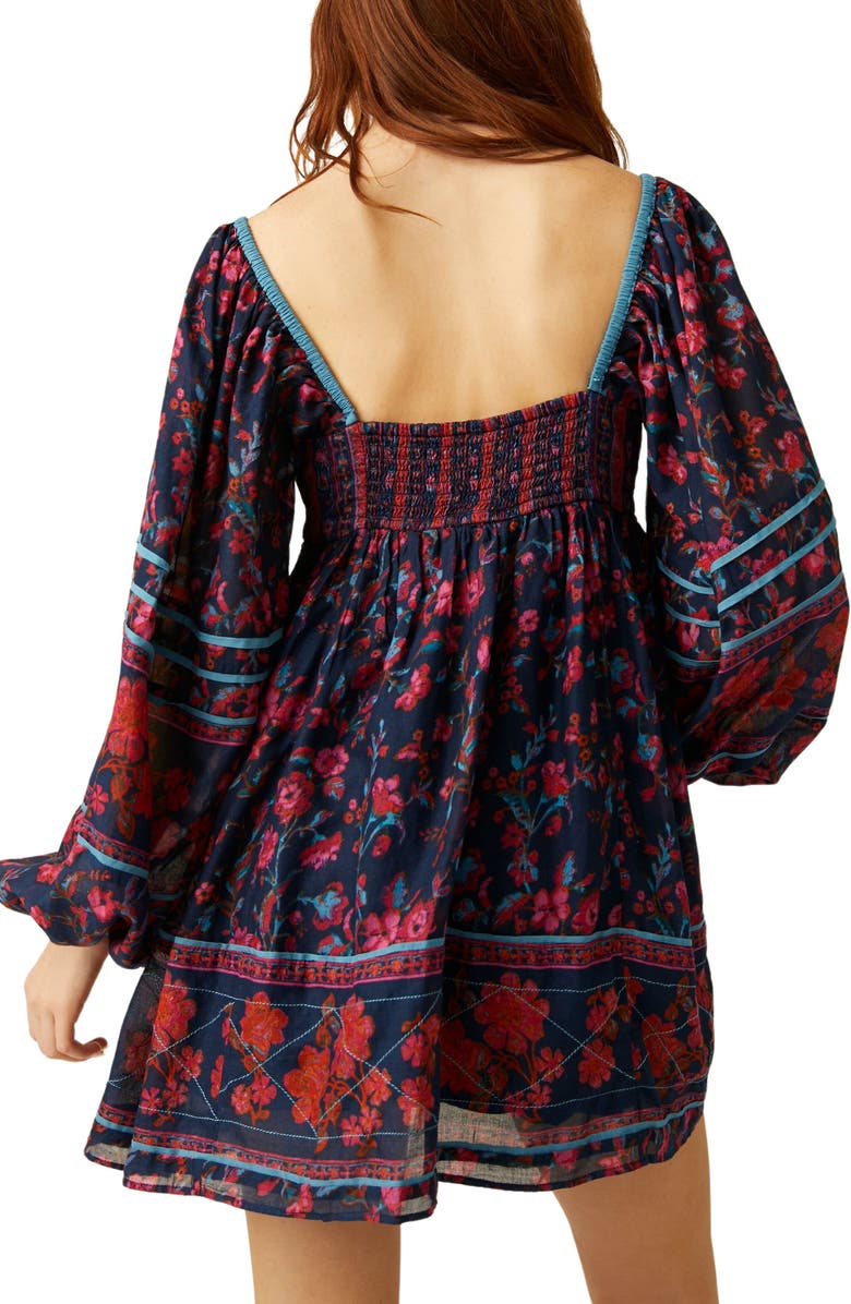 Free People Endless Afternoon Print Long Sleeve Minidress | Nordstrom