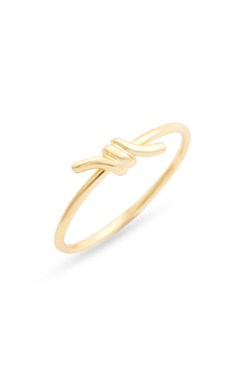 Barbed Wire Ring in Gold