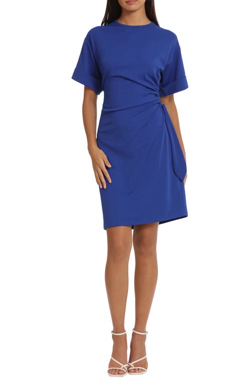 Side Tie Dress in Blue