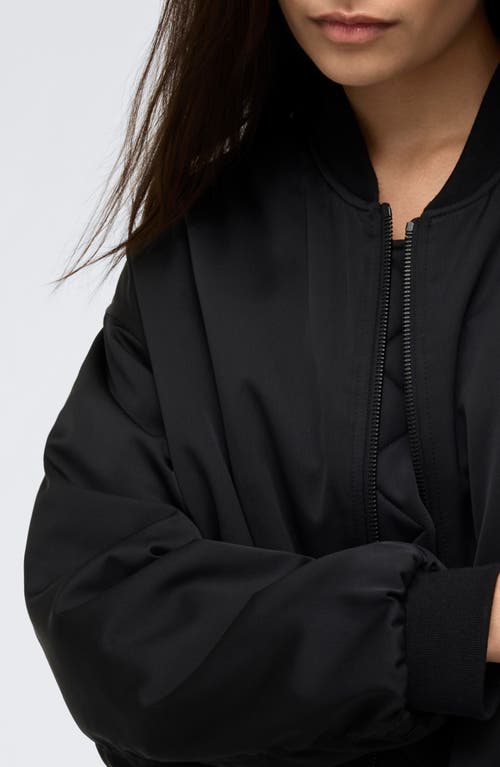 KENNETH COLE KENNETH COLE OVERSIZE SATIN BOMBER JACKET 