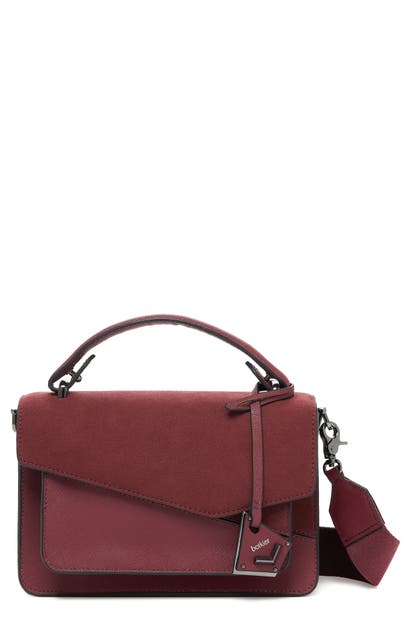 Botkier Cobble Hill Leather Crossbody Bag In Antic Cordovan Sliced
