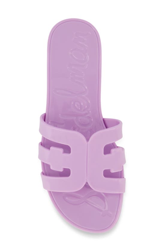 Shop Sam Edelman Kids' Bay Jelly Slide Sandal In Orchid