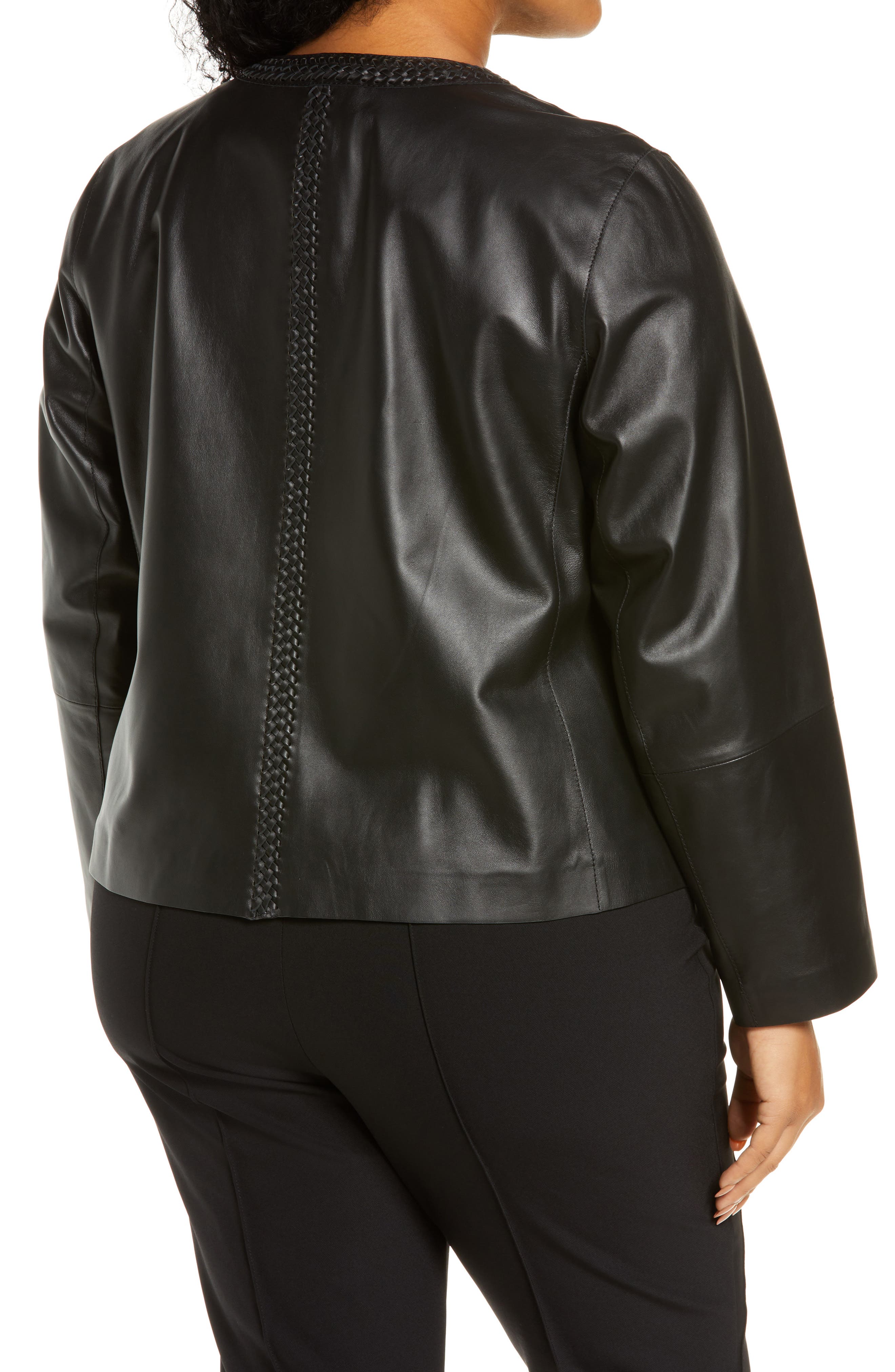 lafayette 148 lambskin leather jacket