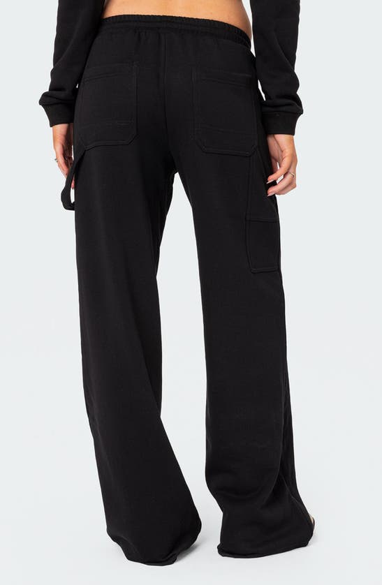Edikted Women's Annalise Straight Leg Sweatpants In Black