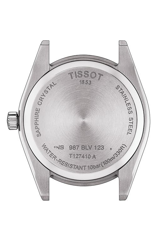 Tissot Gentleman Leather Strap Watch, 40mm In Brown/silver