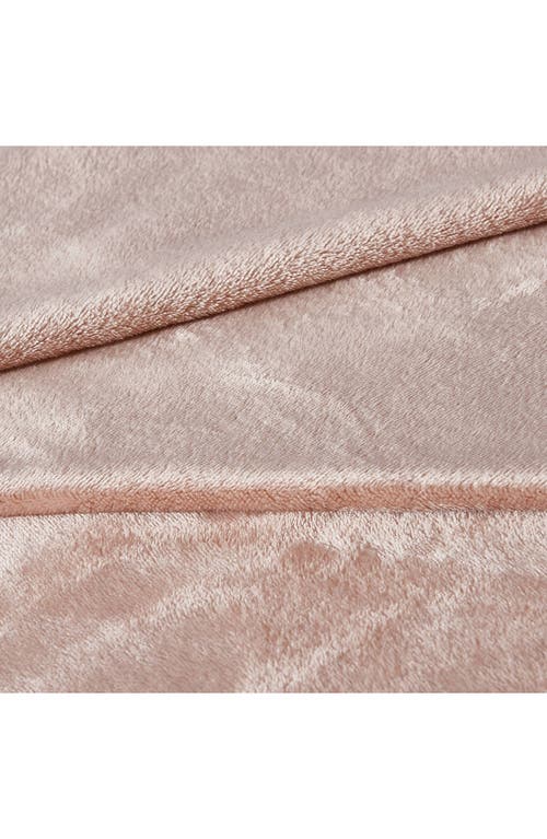 Kenneth Cole Solid Throw Blanket In Rose