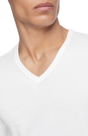 Klein Cotton | Slim Calvin V-Neck T-Shirt Fit Nordstrom 3-Pack