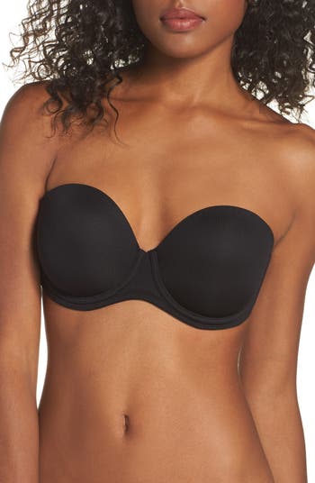 Wonderbra Womens Ultimate Strapless Underwire Bra, Black, 32A : :  Clothing, Shoes & Accessories