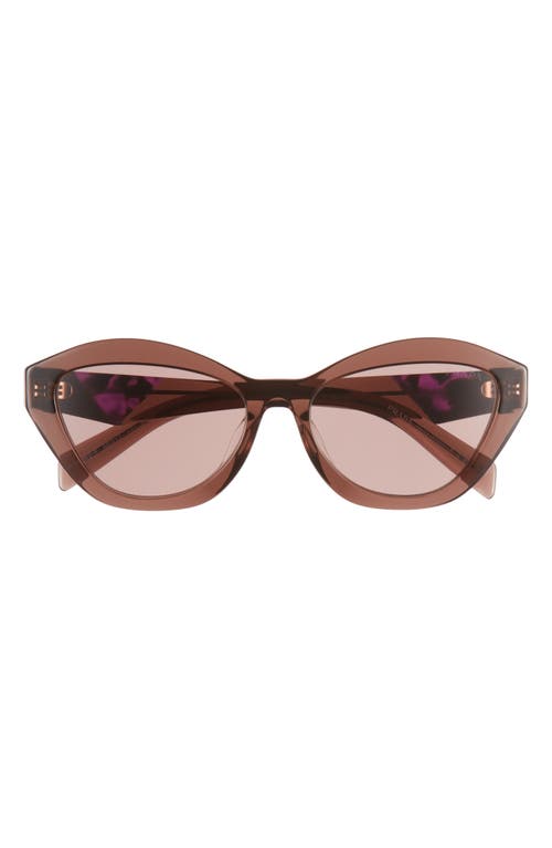 Prada 55mm Butterfly Sunglasses in Light Brown at Nordstrom