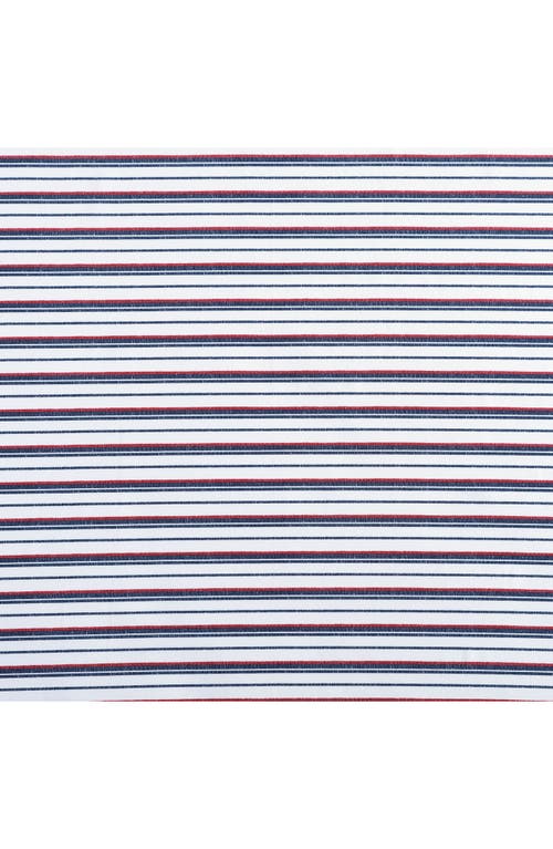 Shop Nautica Aevery Stripe Sheet Set In Navy/red