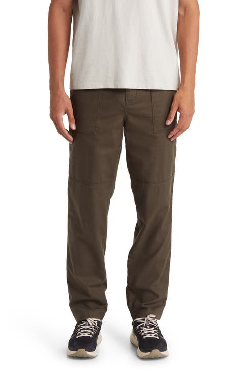 RAREBONE Men's Cargo Pants 100% Cotton Relaxed-Fit Trousers