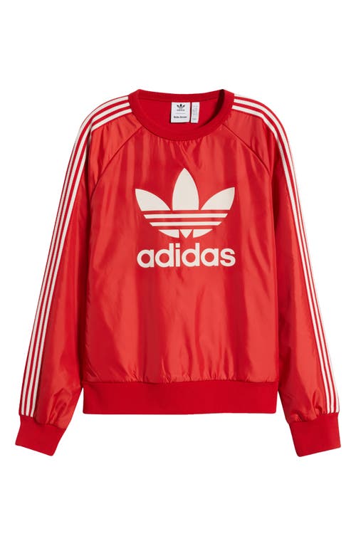 Shop Y-3 X Wales Bonner Crewneck Sweatshirt In Better Scarlet