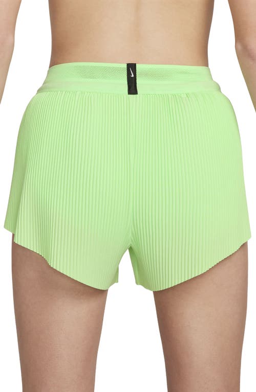 Shop Nike Dri-fit Aeroswift Running Shorts In Vapor Green/black