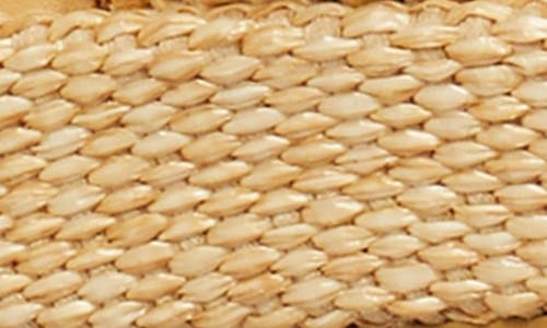 Tory Burch Raffia Kira Open Toe Textured Sole Sandals In Natural Raffia