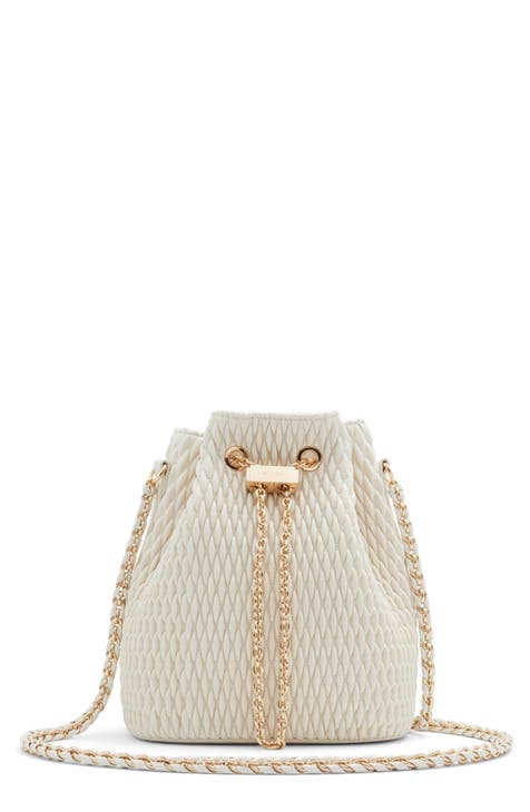 Natalya Quilted Faux Leather Bucket Bag