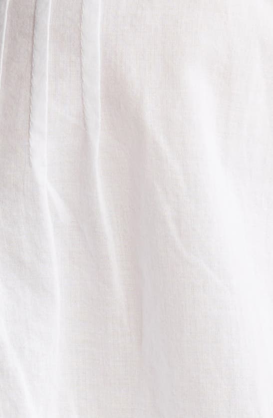 Shop Treasure & Bond Pintuck Strappy Open Back Cotton Top In White