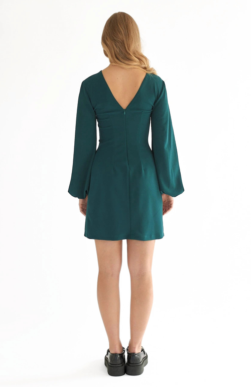 Shop Nanas Nana's Amira Dress In Emerald Green