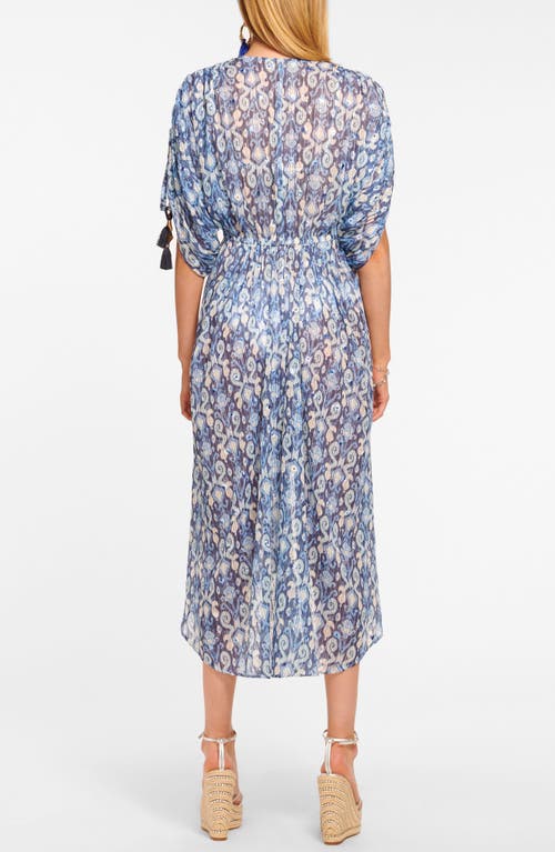 Shop Ramy Brook Lessie Sequin Embellished Cover-up Dress In Spring Navy Multi